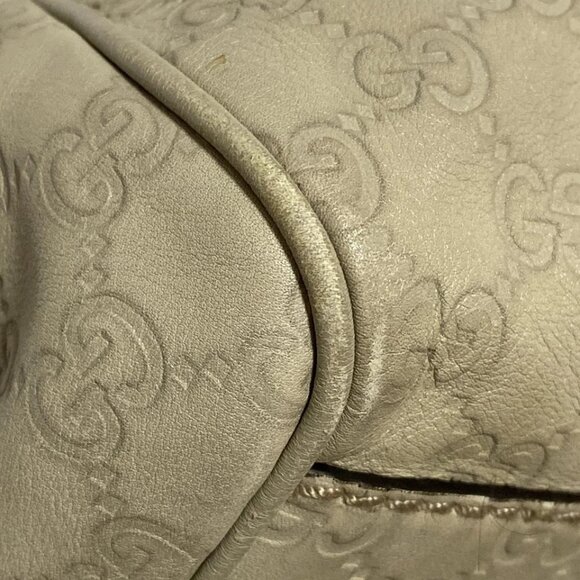 GUCCI Sukey Beige Leather - Tote Bag 386-082925 - Picture 5 of 8